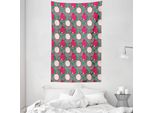 Abakuhaus Arazzo E Copriletto Scandinavo, Zigzag Di Melograno In Morbido Tessuto Microfibra Lavabile Senza Scolorimento, Stampa Digitale, 140 X 230 Cm, Multicolore