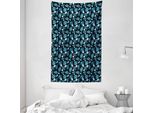 Abakuhaus Arazzo Botanico E Copriletto, Foresta Pluviale Hawaiana In Morbido Tessuto Microfibra Lavabile Senza Scolorimento Stampa Digitale, 140 X 230 Cm, Multicolore