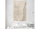 Abakuhaus Arazzo E Copriletto Scandinavo, Motivo Calzini Doodle In Morbido Tessuto Microfibra Lavabile Senza Scolorimento Stampa Digitale, 140 X 230 Cm, Multicolore