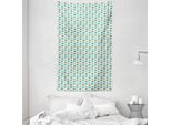 Abakuhaus Arazzo E Copriletto Scandinavo, Doodle Marine-Cartoon In Morbido Tessuto Microfibra Lavabile Senza Scolorimento Stampa Digitale, 140 X 230 Cm, Azzurro Blu Navy
