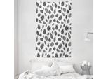 Abakuhaus Arazzo E Copriletto Pine Cone, Conifere Invernali Monocromatiche In Morbido Tessuto Microfibra Lavabile Senza Scolorimento, Stampa Digitale, 140 X 230 Cm, Bianco E Nero