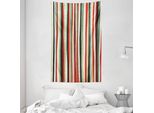 Abakuhaus Arazzo E Copriletto Grunge, Barre Curvilinee Grunge In Morbido Tessuto In Microfibra Lavabile Senza Scolorimento, Stampa Digitale, 140 X 230 Cm, Multicolore