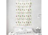 Abakuhaus Arazzo E Copriletto Crocodile, Crocodile Flamingo-Gekritzel In Morbido Tessuto Microfibra Lavabile Senza Scolorimento Stampa Digitale, 140 X 230 Cm, Verde Pistacchio SchamesröTe