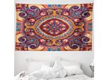 Abakuhaus Arazzo Paisley, Tappeto Floreale In Morbido Tessuto Microfibra Lavabile Senza Scolorimento Stampa Digitale, 230 X 140 Cm, Multicolore