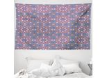 Abakuhaus Arazzo Marocchino, Motivo A Stella In Morbido Tessuto Microfibra Lavabile Senza Scolorimento Stampa Digitale, 230 X 140 Cm, Multicolore