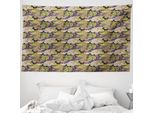 Abakuhaus Tappeto Persiano, Zentangle Fish Paisley In Morbido Tessuto Microfibra Lavabile Senza Scolorimento Stampa Digitale, 230 X 140 Cm, Multicolore