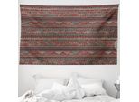 Abakuhaus Boho Arazzo, Motivi Latinoamericani In Morbido Tessuto Microfibra Lavabile Senza Scolorimento Stampa Digitale, 230 X 140 Cm, Multicolore
