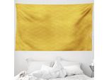 Abakuhaus Arazzo Giallo Damascato, Motivo Floreale In Morbido Tessuto Microfibra Lavabile Senza Scolorimento Stampa Digitale, 230 X 140 Cm, Terra Giallo Giallo Pallido