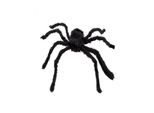Ragno Peloso Gigante Decorazione Di Halloween Nero-Rosso 50 X 65 Cm