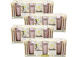 Candele Profumate Classic Confezione Da 12 In Un Barattolo, Lunga Durata E Profumo Gradevole ( Vaniglia )