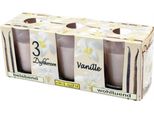 Candele Profumate Classic 3-Pack In Un Barattolo, Lunga Durata Di Combustione E Profumo Piacevole (Vaniglia)