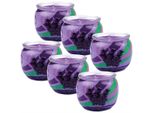 Candele Profumate Motivo Confezione Da 6 In Barattolo, Lunga Durata E Profumo Gradevole (Lavanda)