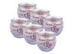 Candele Profumate Detti Confezione Da 6 In Un Barattolo, Lunga Durata Di Combustione E Profumo Piacevole ( I Love You )
