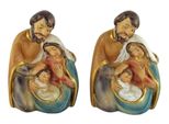 Incantevoli Figure Da Presepe Sacra Famiglia, Set Di 2, Ca. 8 Cm, K 098