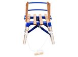 Vidaxl Slitta Pieghevole Con Schienale In Legno 119 Cm