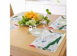 Abakuhaus Tovagliette Fernweh, Bahamas-Carte-Spiaggia-Caimano-Isola-Geografia-Distretto Turismo Vacanze, Tiscjdeco In Tessuto Resistente Ai Colori Per La Sala Da Pranzo E La Cucina, Verde Cacciatore Blu Rosso