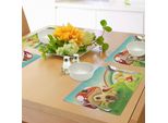 Tovagliette Abakuhaus A Forma Di Fungo, Fungo Fantasia Casa Steppingstone Fattoria Campo Dopo La Pioggia Infanzia All'aperto, Tiscjdeco In Tessuto Resistente Al Colore Per La Sala Da Pranzo E La Cucina, Multicolore