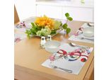 Tovagliette Musicali Abakuhaus, Opera D'arte Con Note Musicali, Motivo Ritmico, Colori Vivaci, Tema Fantasy, Tiscjdeco In Tessuto Resistente Al Lavaggio Per Sala Da Pranzo E Cucina, Multicolore
