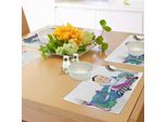 Abakuhaus Tovagliette Alice Nel Paese Delle Meraviglie, Alice Nel Paese Delle Meraviglie - Libro Di Lettura - Gatto - Immagine Colorata Di Felicità, Amore E Personaggi, Decorazione Da Tavola In Tessuto Resistente Al Lavaggio Per Sala Da Pranzo E Cucina, Multicolore