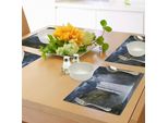 Abakuhaus Tovagliette Waterfall, Waterfall E Grand Cliffs In Nord America La Forza Della Natura Stampa Artistica, Tiscjdeco In Tessuto Resistente Ai Colori Per La Sala Da Pranzo E La Cucina, Bianco Verde Blu