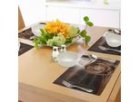 Tovagliette Abakuhaus Western, Cappello Da Rodeo Americano, Abito Tradizionale Da Ranch Su Sfondo Di Legno, Foto Artistica, Tovaglietta Decorativa In Tessuto Resistente Ai Colori Per La Sala Da Pranzo E La Cucina, Beige Marrone