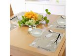 Tovagliette Abakuhaus Con Uccellini, Due Uccellini Su Un Ramo Che Cantano Canzoni D'amore, Coppia Di Innamorati, Speranza, Vita, Tiscjdeco In Tessuto Resistente Ai Colori Per La Sala Da Pranzo E La Cucina, Bianco, Nero, Crema