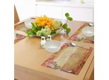 Tovagliette Abakuhaus Rose, Collage Nostalgico Floreale Con Motivi Vintage E Rose, Stampa Grafica Romantica In Stile Retrò, Tovaglietta Decorativa In Tessuto Resistente Ai Colori Per La Sala Da Pranzo E La Cucina, Rosa Crema.