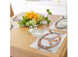 Abakuhaus Tovagliette Groovig, Stampa Con Illustrazioni A Tema Pace, Fiori, Primavera, Amore, Felicità, Decorazioni Da Tavola In Tessuto Resistente Ai Colori Per La Sala Da Pranzo E La Cucina, Multicolore