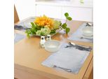 Abakuhaus Tovagliette Rustiche, Cavallo Grigio Su Paesaggio Invernale Con Nevicate Nell'animale Reale Della Natura Selvaggia, Tiscjdeco In Tessuto Resistente Al Colore Per La Sala Da Pranzo E La Cucina, Bianco Marrone
