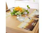 Tovagliette Abakuhaus Paris, Torre Eiffel Con Tulipano E Silhouette Della Città Nostalgic Town Floral Romantic, Tiscjdeco In Tessuto Resistente Ai Colori Per La Sala Da Pranzo E La Cucina, Arancione Giallo Marrone