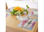 Tovagliette Abakuhaus Land, Immagine Di Un Ciliegio Giapponese In Fiore Sul Lago - Morbida Stampa Romantica, Stampa Digitale Su Tessuto Lavabile, Decorazione Da Tavola Per La Cucina, Multicolore