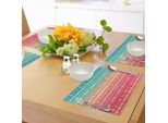 Tovagliette Abakuhaus Con Frecce, Motivi Geometrici Etnici Aztechi E Maya Colorati E Frecce In Stile BohéMien, Arte Indigena, Tessuto Lavabile E Resistente Al Lavaggio Per Sala Da Pranzo E Cucina, Multicolore
