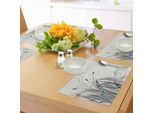 Abakuhaus Tovagliette Libellula, Libellule Su Fiori E Rami Fioriti Natura Primavera Predatore Boho Print, Tiscjdeco In Tessuto Resistente Al Lavaggio Per Sala Da Pranzo E Cucina, Multicolore