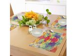 Tovagliette Abakuhaus Safari, Polygonal Lion Face Con Tonalità Geometriche Ed Effetti Exotic King Of Jungle Theme, Tiscjdeco In Tessuto Resistente Al Lavaggio Per La Sala Da Pranzo E La Cucina, Multicolore