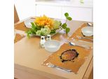 Tovagliette Abakuhaus Con Motivo Basket, Pallone Da Basket E Schizzi Di Colore Su Sfondo Grunge Astratto Con Stampa A Tema Sportivo, Tiscjdeco In Tessuto Resistente Al Colore Per La Sala Da Pranzo E La Cucina, Arancione E Nero