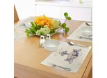 Tovagliette Abakuhaus Anker, Antico Simbolo Marinaro Fissato Saldamente All'immagine Dell'oceano In Stile Vintage, Tiscjdeco In Tessuto Resistente Al Lavaggio Per La Sala Da Pranzo E La Cucina, Arancione Giallo Blu