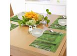 Tovagliette Abakuhaus Wald, Bosco Primaverile In Una Giornata Soleggiata, Colori Freschi E Delicati Come Una Stampa Da Sogno Con Tema Della Pace, Decorazione Da Tavola In Tessuto Resistente Al Lavaggio Per La Sala Da Pranzo E La Cucina, Verde Marrone