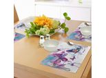 Tovagliette Abakuhaus Con Farfalle, Stampa Acquerellata Del Simbolo Della Farfalla Dell'energia Dell'anima - Arte Femminile - Design Moderno, Stampa Digitale Su Tessuto Lavabile, Decorazione Per La Tavola, Cucina, Multicolore