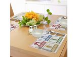 Tovagliette Da Basket Abakuhaus, Collezione Di Illustrazioni Vintage Stampate Con Timbri In Gomma Raffiguranti Giocatori Di Basket, Tiscjdeco In Tessuto Resistente Ai Colori Per La Sala Da Pranzo E La Cucina, Verde Rosso