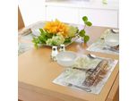 Tovagliette Abakuhaus Torre Eiffel, Stampa In Stile Acquerello Pastello, Tema Vintage Torre Eiffel Skyline Parigi, Decorazioni Da Tavola In Tessuto Resistente Ai Colori Per La Sala Da Pranzo E La Cucina, Beige Marrone