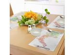 Abakuhaus Tovagliette Foglie, Foglie Autunnali Colorate Con Sfumature Che Volano Nel Vento, Fredda Formazione Delle Stagioni, Tiscjdeco In Tessuto Resistente Al Colore Per La Sala Da Pranzo E La Cucina, Multicolore