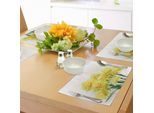 Abakuhaus Tovagliette Narciso, Acquerello Digitale Di Un Bouquet Di Narcisi Chiamato Jonquils In Inghilterra, Tiscjdeco In Tessuto Resistente Ai Colori Per La Sala Da Pranzo E La Cucina, Giallo Verde