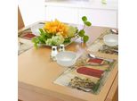 Abakuhaus Tapparelle Tovagliette, Porta Con Persiana Porta E Finestra Di Una Casa Rurale Toscana Italia Europa, Tiscjdeco In Tessuto Resistente Al Colore Per La Sala Da Pranzo E La Cucina, Giallo Beige Rosso
