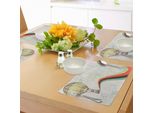 Abakuhaus Tovagliette Vintage, Mongolfiera In Rainbow Destination Adventure Segui I Tuoi Sogni Icon Pop Boho, Tiscjdeco In Tessuto Resistente Al Lavaggio Per La Sala Da Pranzo E La Cucina, Multicolore