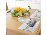 Abakuhaus Tovagliette Vintage, Vecchia Vela Della Nave Columbus Invecchiata Con Stampa Immaginaria Del Viaggio Nell'atlantico, Tiscjdeco In Tessuto Resistente Al Colore Per La Sala Da Pranzo E La Cucina, Multicolore