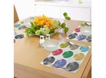 Tovagliette Abakuhaus Con Conchiglie, Conchiglie Colorate Simpatiche Specie Marine Con Motivo Pop Art Tema Spiaggia Moderno, Tiscjdeco In Tessuto Resistente Ai Colori Per La Sala Da Pranzo E La Cucina, Multicolore