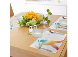 Tovagliette Da Baseball Abakuhaus, Riflessi Colorati Del Battitore Di Baseball Che Colpisce La Palla, La Pressione Del Braccio Che Oscilla, Tiscjdeco In Tessuto Resistente Al Colore Per La Sala Da Pranzo E La Cucina, Multicolore