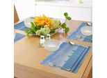 Abakuhaus Tovagliette Nautiche, Yacht Da Regata Su Ocean Water Regatta Panorama Vista Panoramica Rilassati Foto Vincente, Tiscjdeco In Tessuto Resistente Ai Colori Per La Sala Da Pranzo E La Cucina, Azzurro