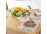 Tovagliette Abakuhaus, Hipster Rapper Tiger Con Occhiali Da Sole, Cappello E Macchina Fotografica, Artista Hippie, Stampa Animalier, Tiscjdeco In Tessuto Resistente Al Lavaggio Per Sala Da Pranzo E Cucina, Multicolore