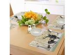 Tovagliette Abakuhaus Con Corna Di Cervo, Cervi In Autunno, Bosco, Foglie Colorate, Alberi, Erba, Fauna Selvatica, Paesaggio Autunnale, Tiscjdeco In Tessuto Resistente Al Colore Per La Sala Da Pranzo E La Cucina, Arancione Verde